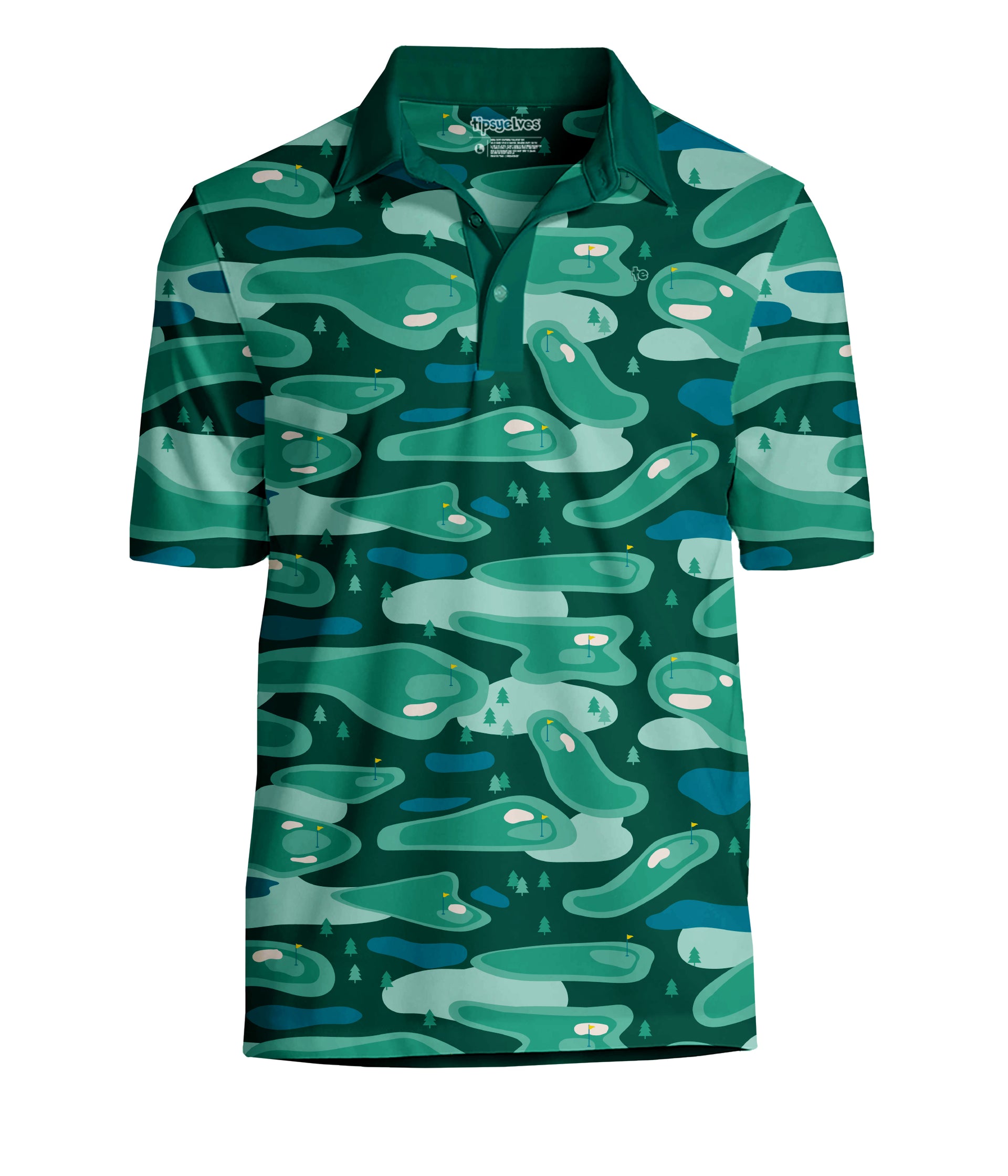 Men's Course Camo Golf Polo