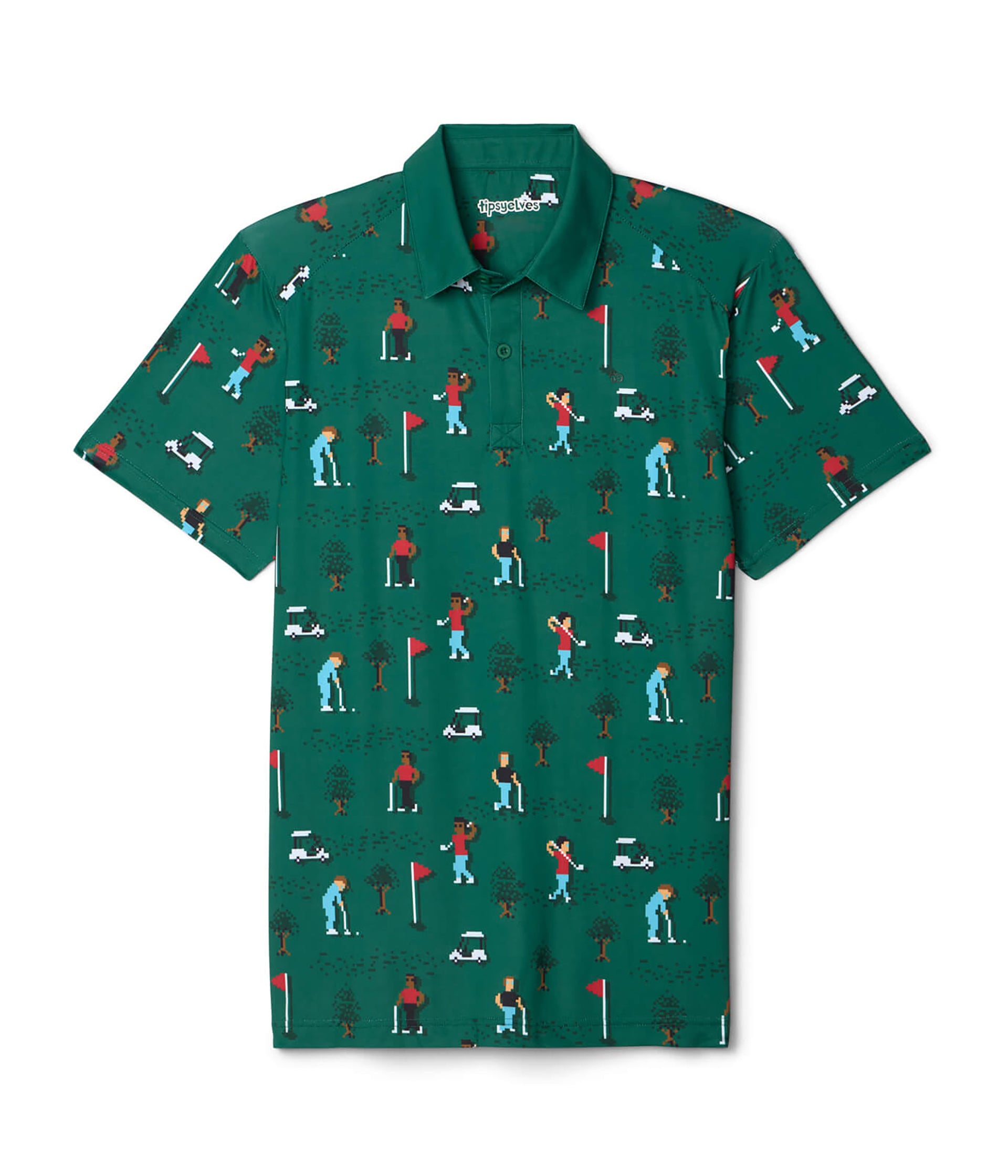 Men's Pixel Par Golf Polo