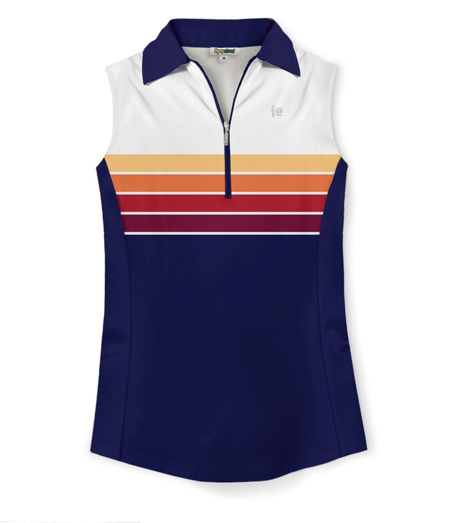 Women's Slice of Sunset Golf Polo Primary Image