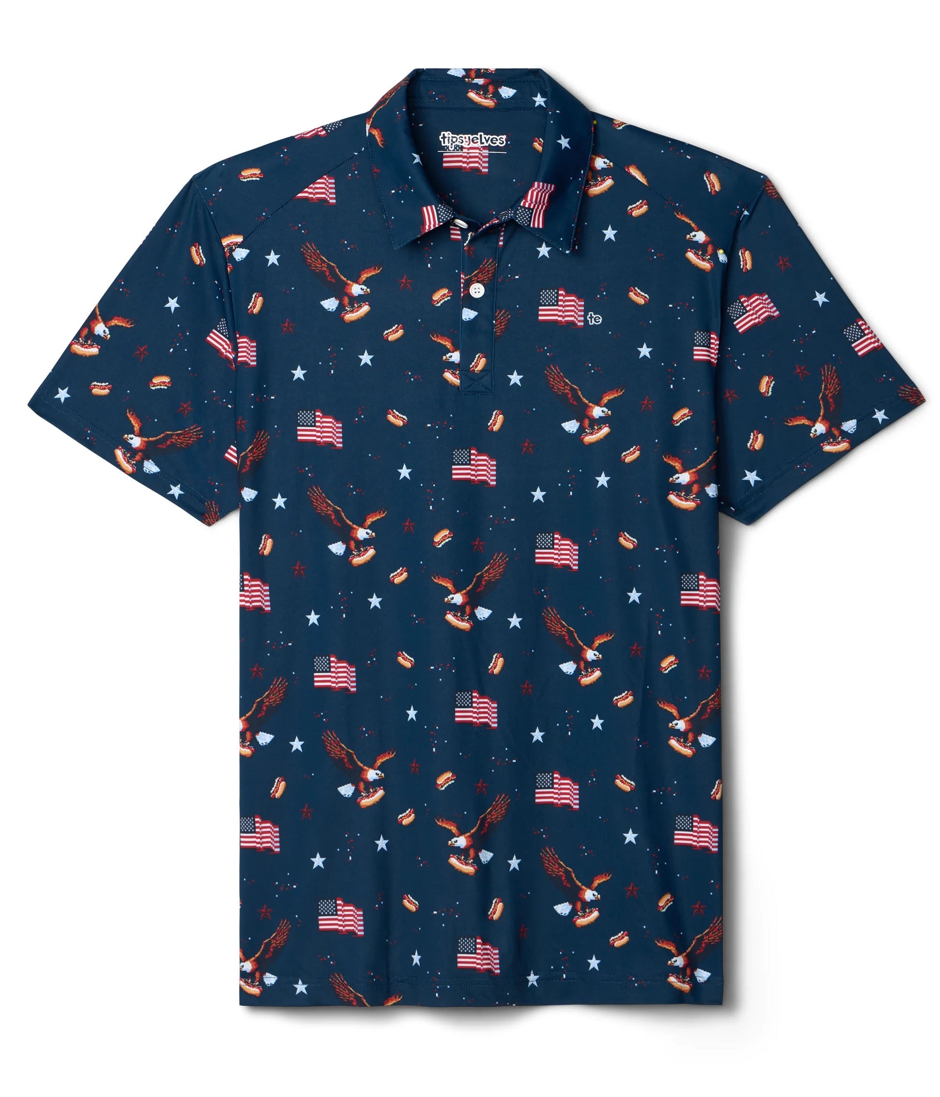 Boy's 8-Bit Eagle Golf Polo