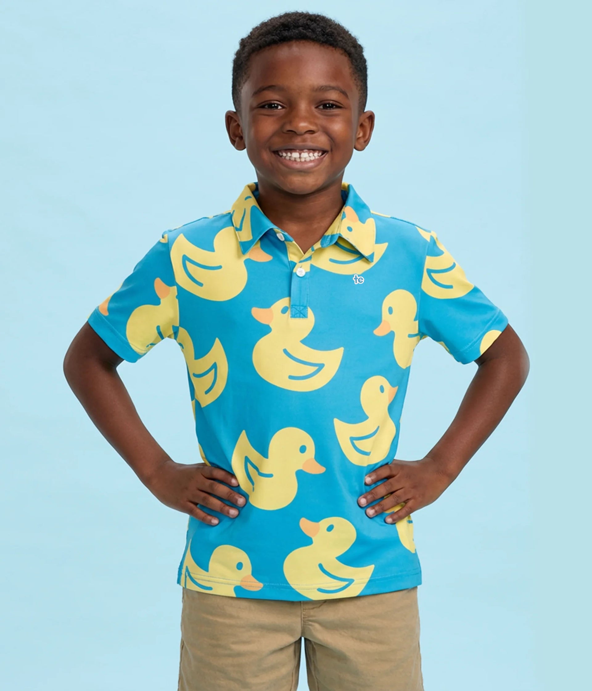 Boy's Duckin' Around Golf Polo