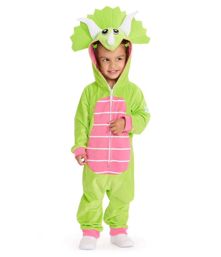 Toddler Girl's Triceratops Costume