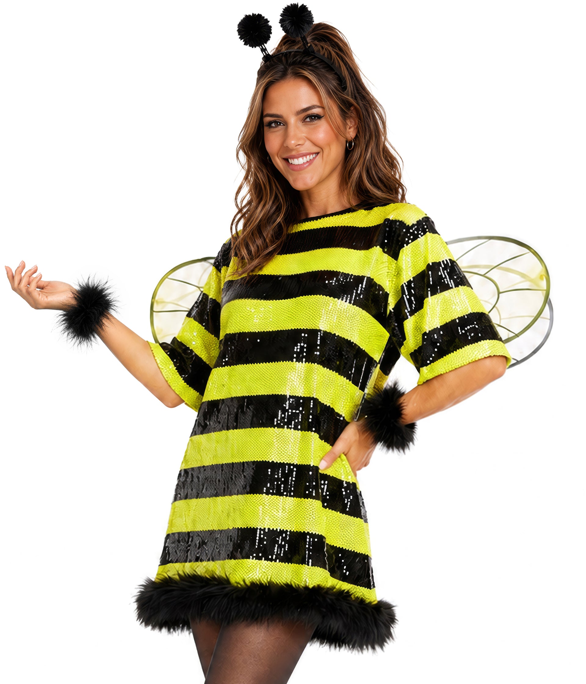Sequined Bee Costume Dress