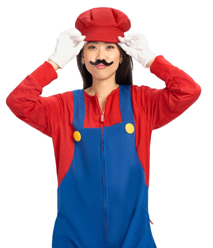 Women's Super Plumber Costume Image 2