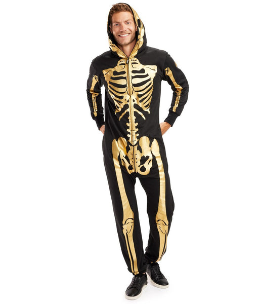 Gold Skeleton Costume: Men's Halloween Outfits