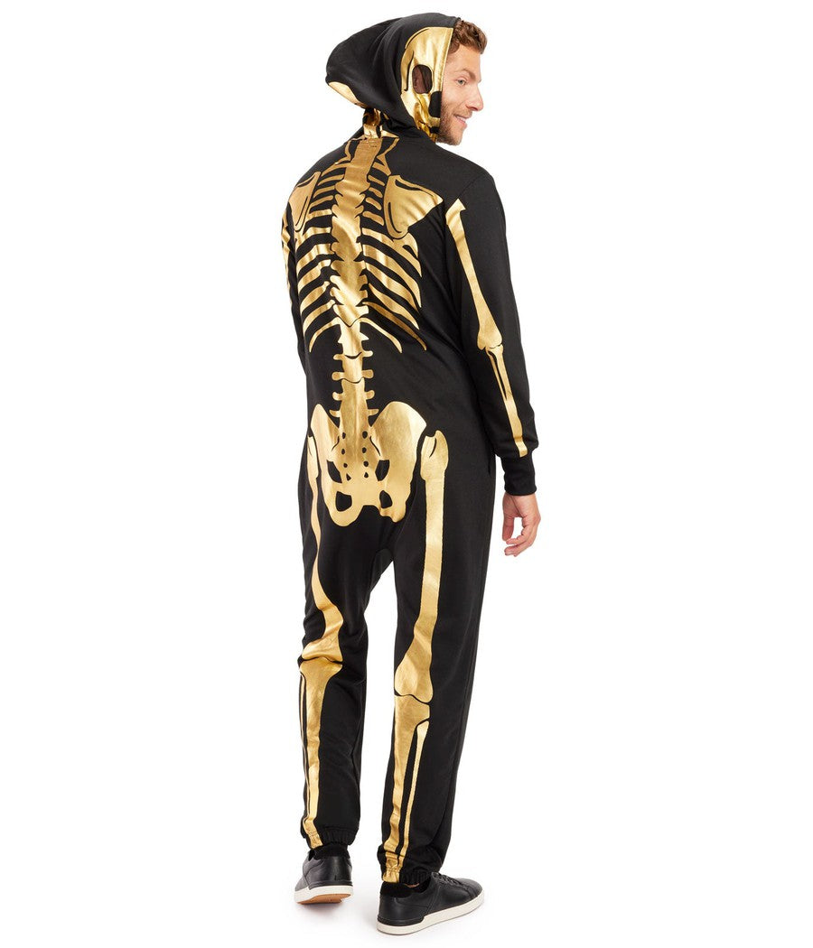 Men's Gold Skeleton Costume