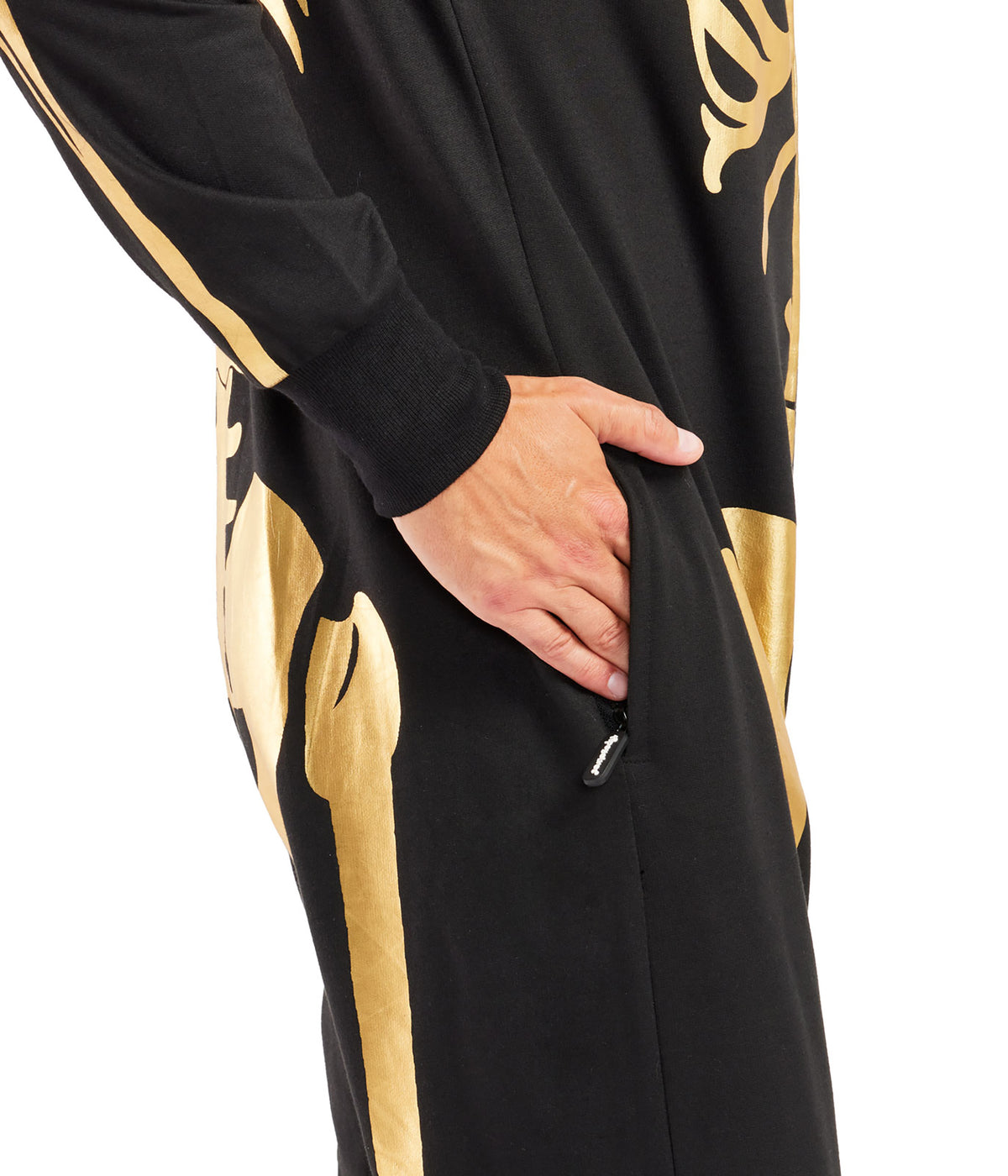 Men's Gold Skeleton Costume
