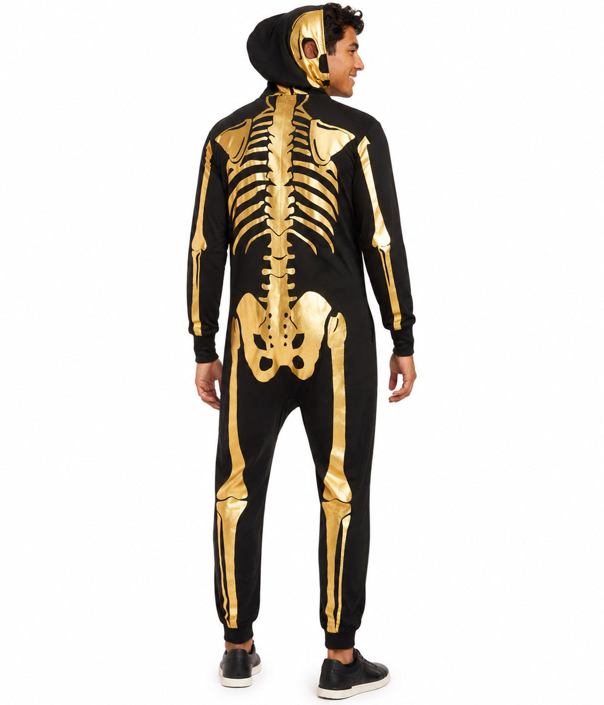 Men's Gold Skeleton Costume