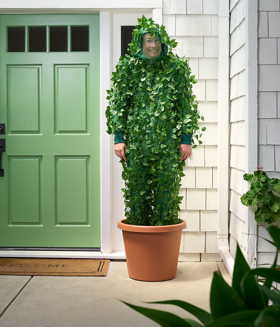 pot plant costume Men's Bush Costume | Fun Halloween Adult Costume | High Strength & Durable Material | Green