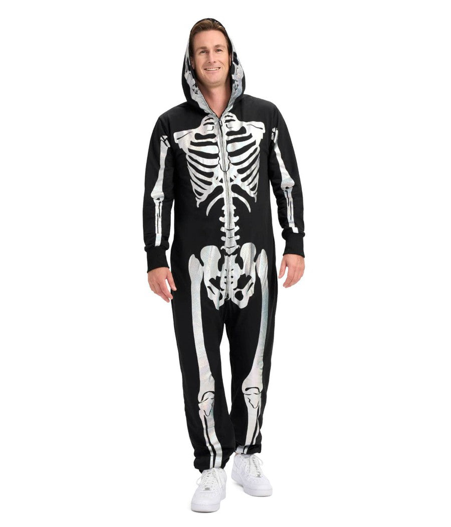 Shimmer Skeleton Costume: Men's Halloween Outfits | Tipsy Elves