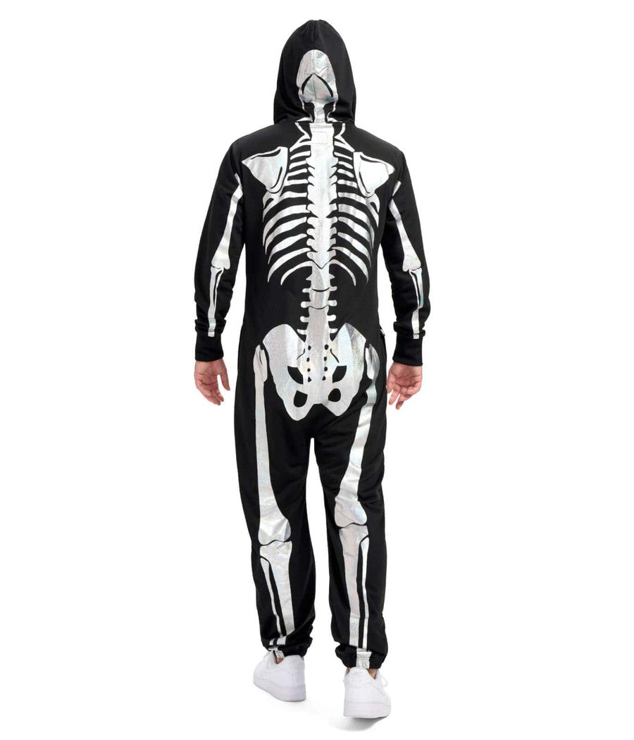 Men's Shimmer Skeleton Costume Image 3