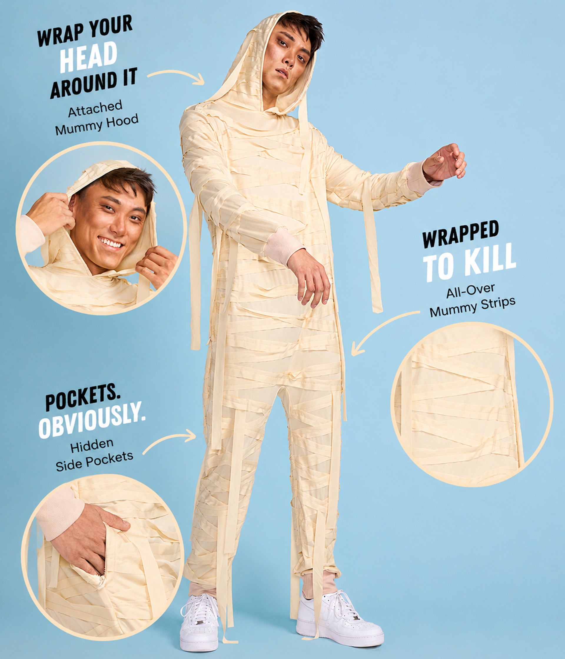Men's Mummy Costume Image 2