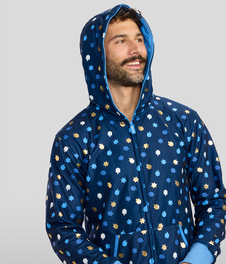 Men's Dreidel Decor Jumpsuit