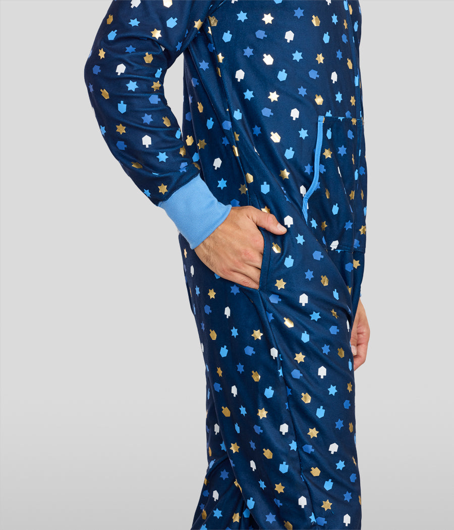 Men's Dreidel Decor Jumpsuit