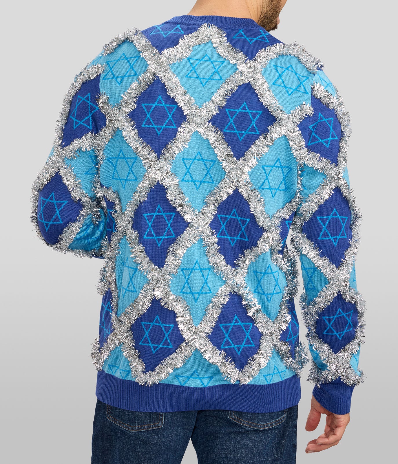 Men's Hanukkah Tinsel Sweater Image 2