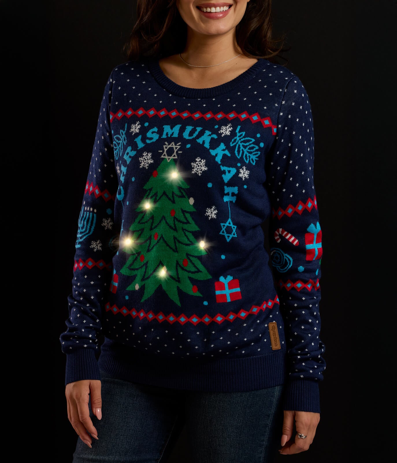 Women's Chrismukkah Light Up Sweater