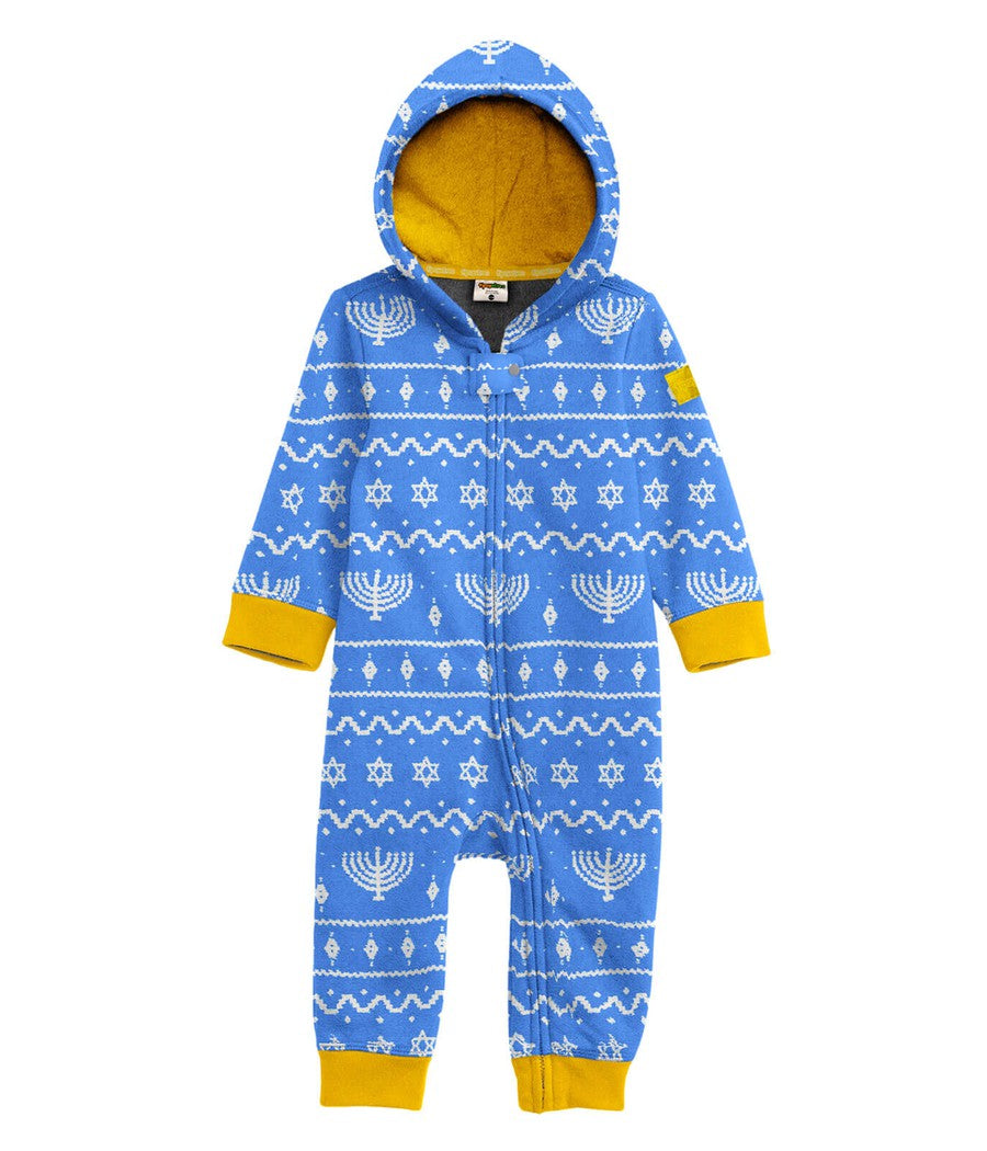 Baby Girl's Blue Hanukkah Jumpsuit Image 2