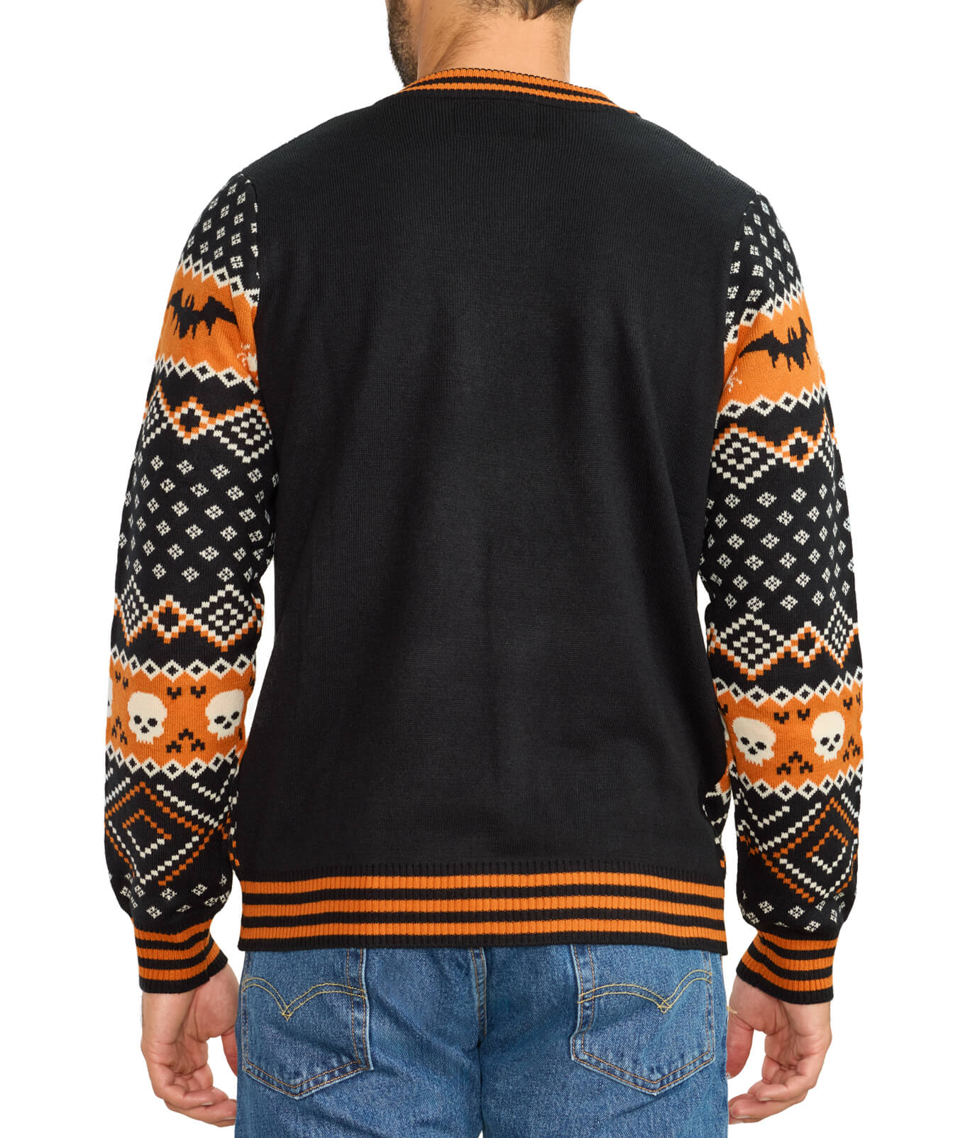 Men's Pumpkin Light Up Sweater