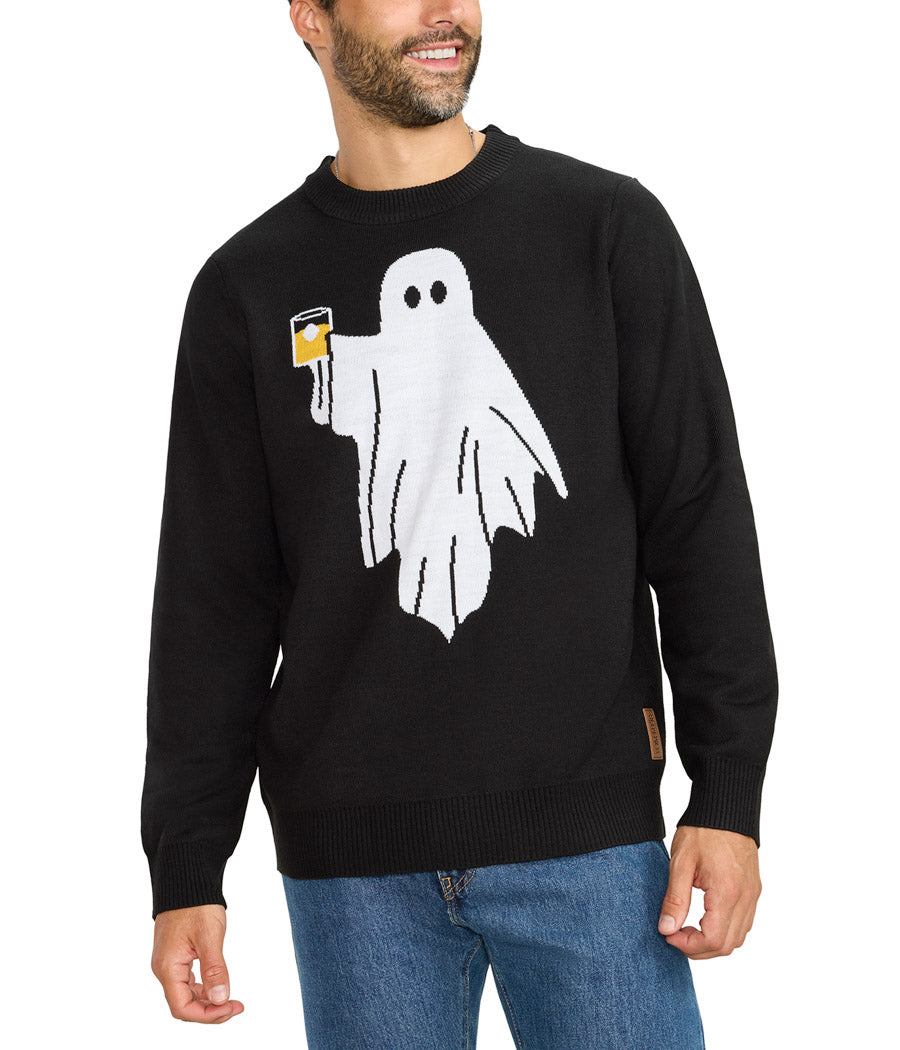 Men's BOOze Ghost Halloween Sweater Image 2