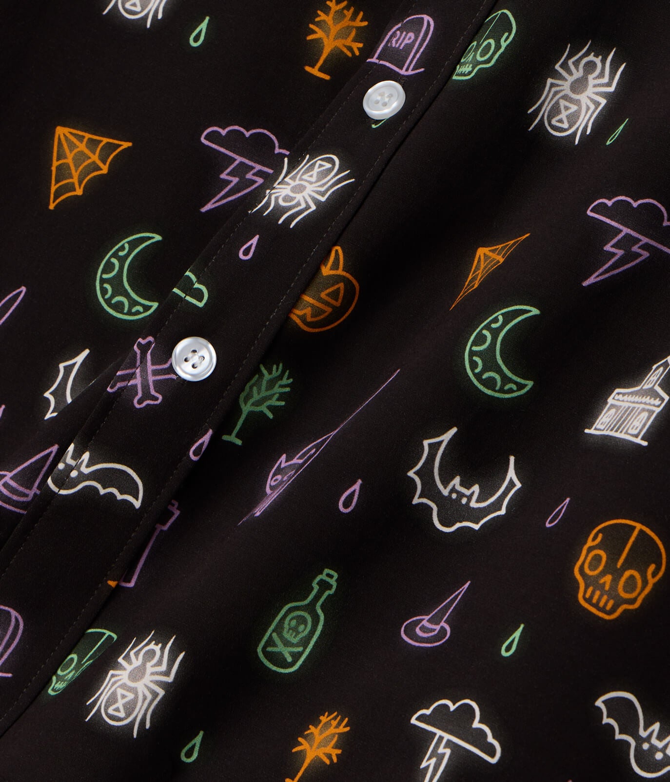 Men's Black Magic Button Down Shirt Image 2