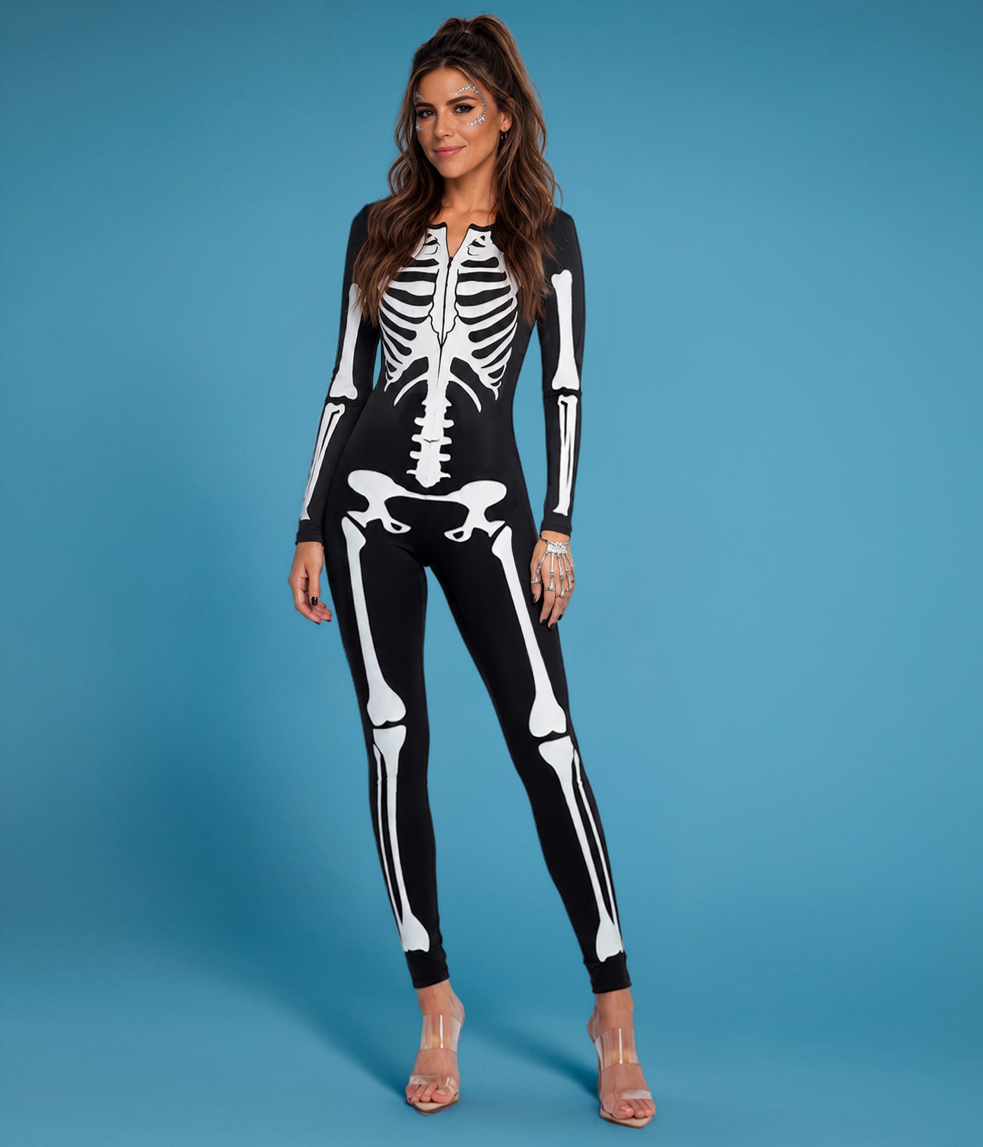 Skeleton Bodysuit Costume Image 2