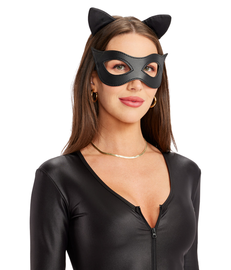 Womens Cat Ears Black Sequin Miscellaneous Disguises Female Halloween Costume Womens Cat Ears Black Sequin Miscellaneous Disguises Female Halloween Costume