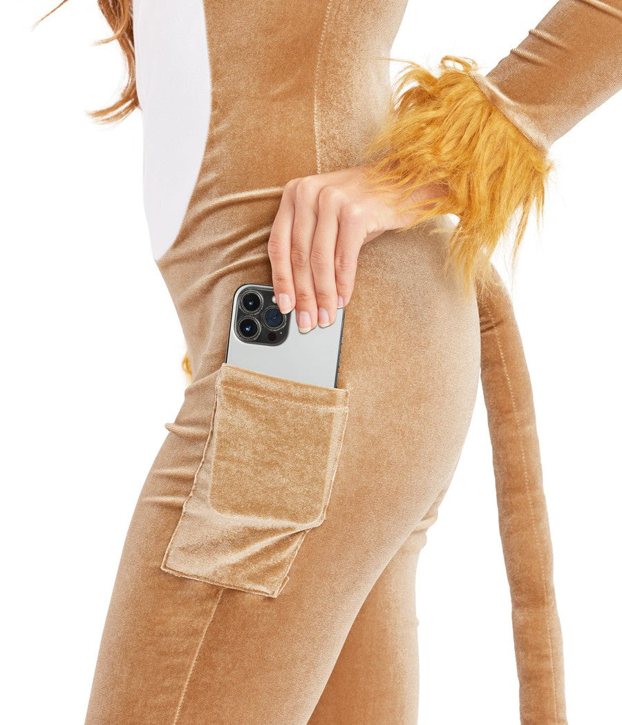 Lion Costume Bodysuit: Women's Halloween Outfits Tipsy Elves