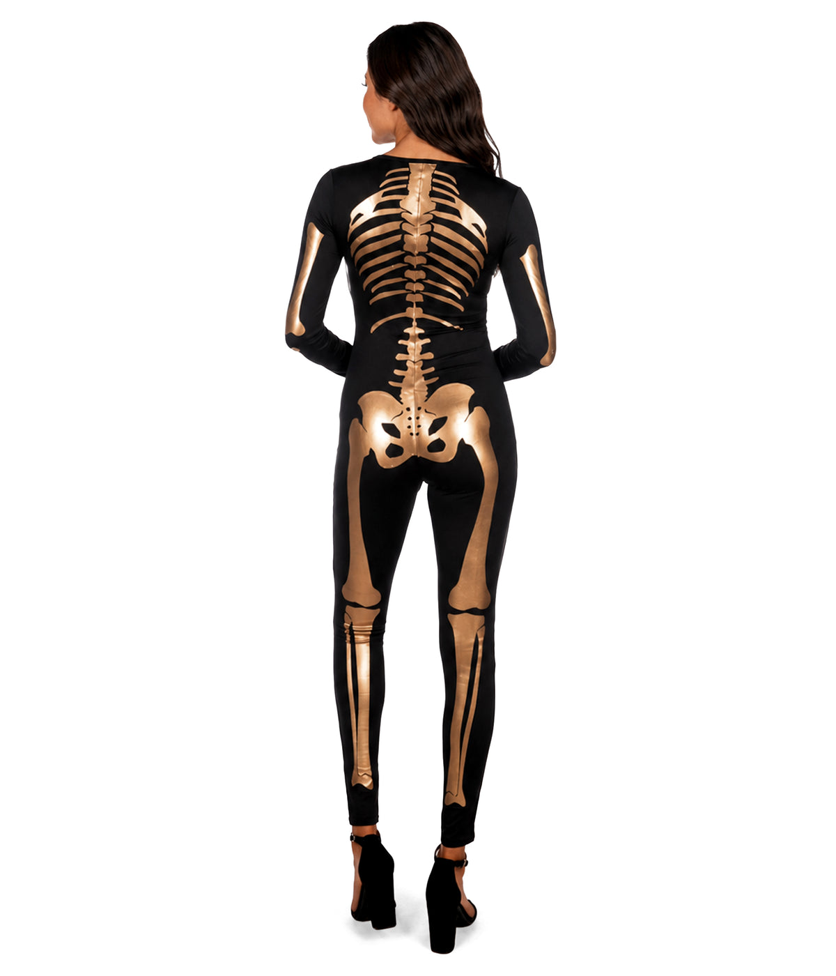 Bronze Skeleton Bodysuit Costume