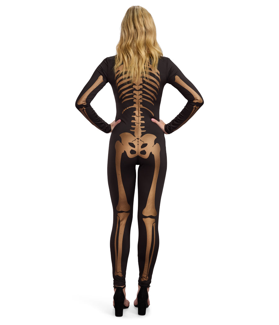 Gold Skeleton Bodysuit Costume Image 2