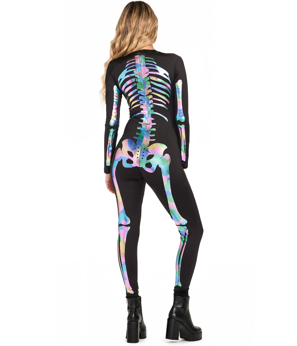 Iridescent Skeleton Bodysuit Costume