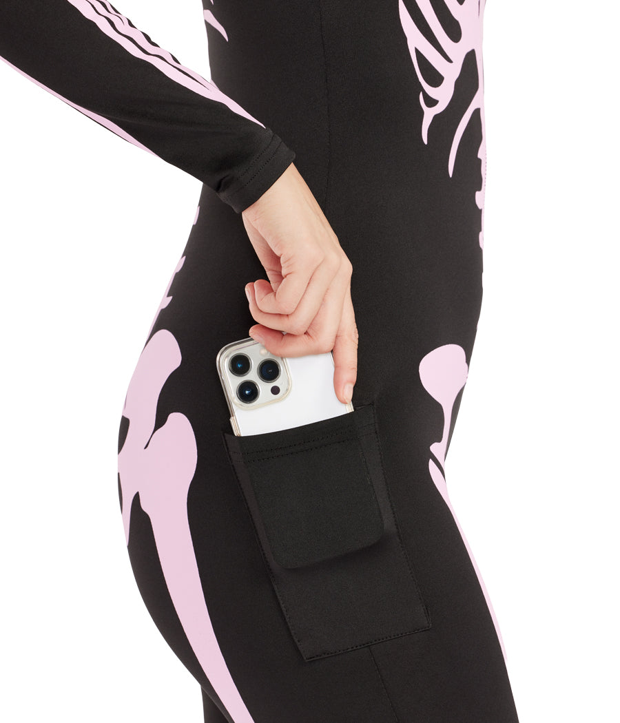 Pink Skeleton Bodysuit Costume