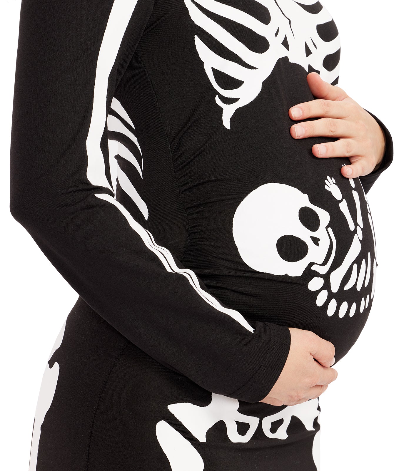 Pregnant Skeleton Maternity Costume Dress