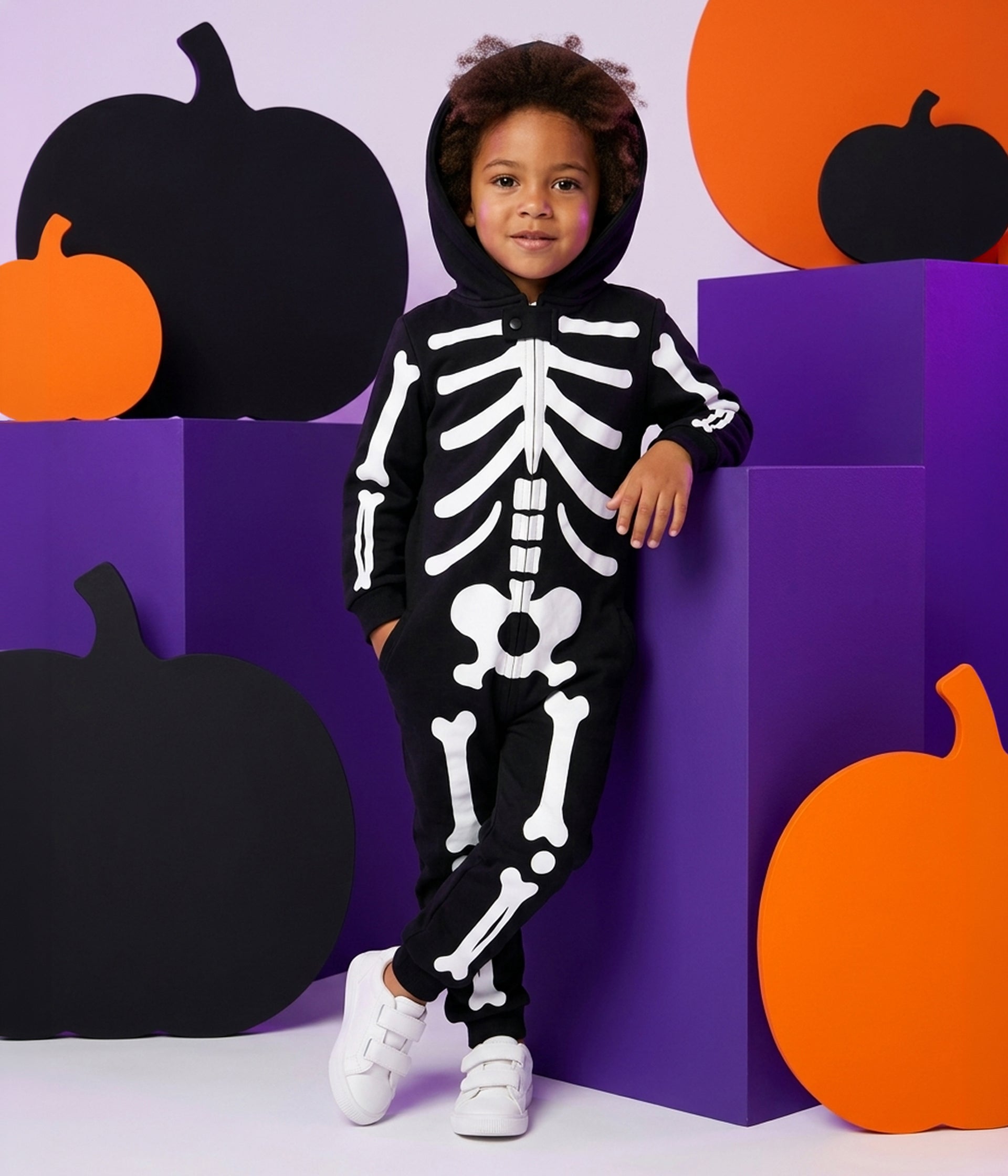 Toddler Boy's Skeleton Costume Image 2