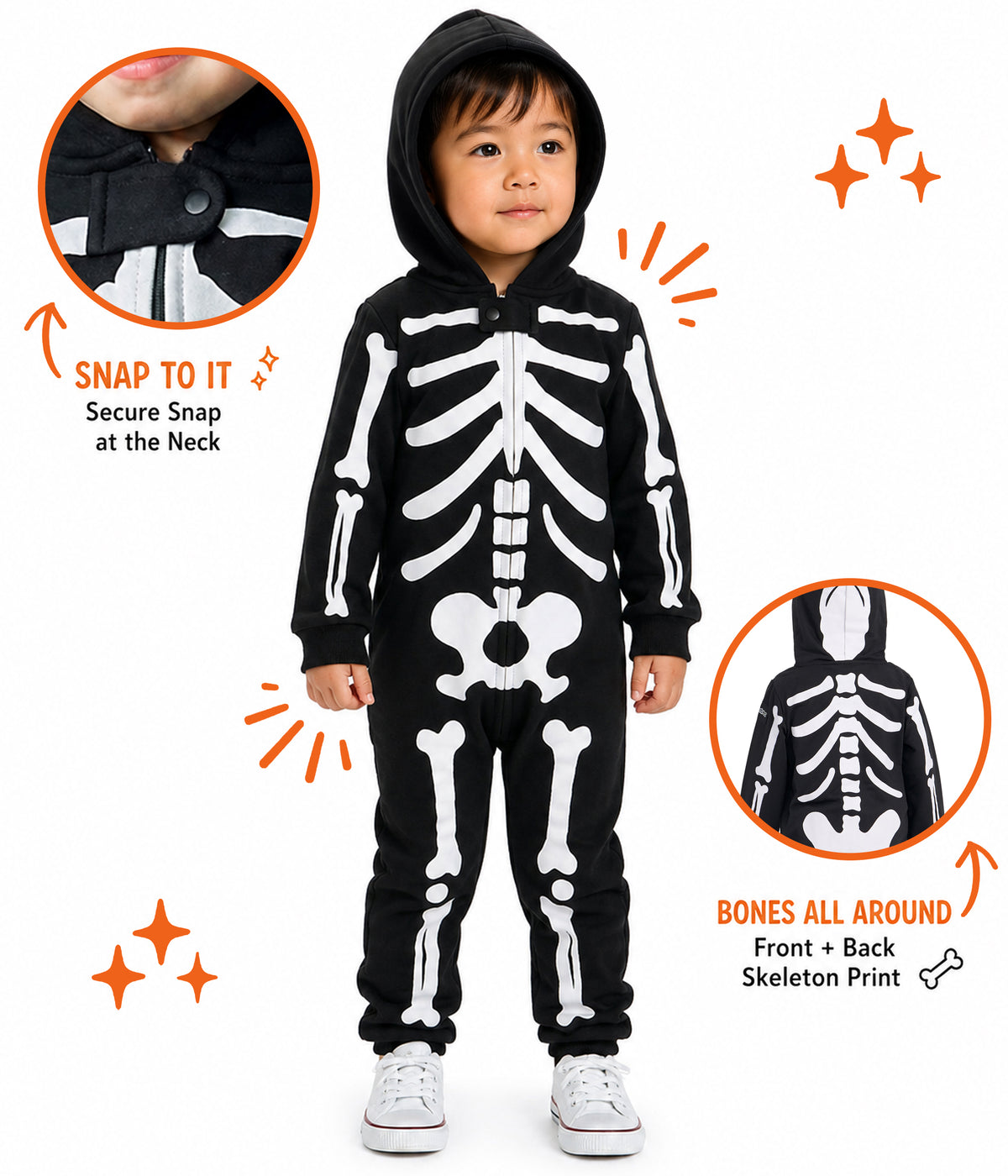 Toddler Boy's Skeleton Costume
