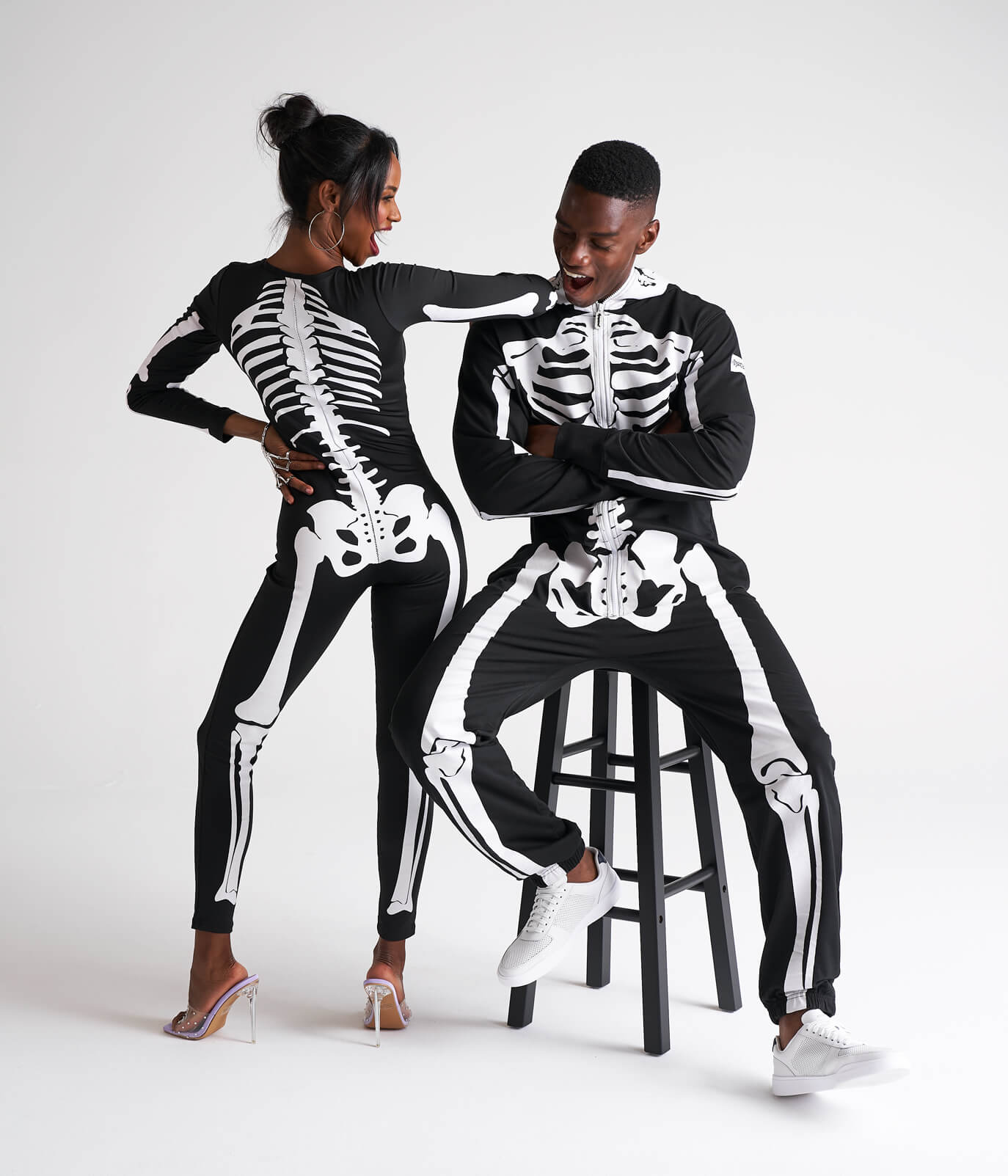 Matching Skeleton Couples Costumes