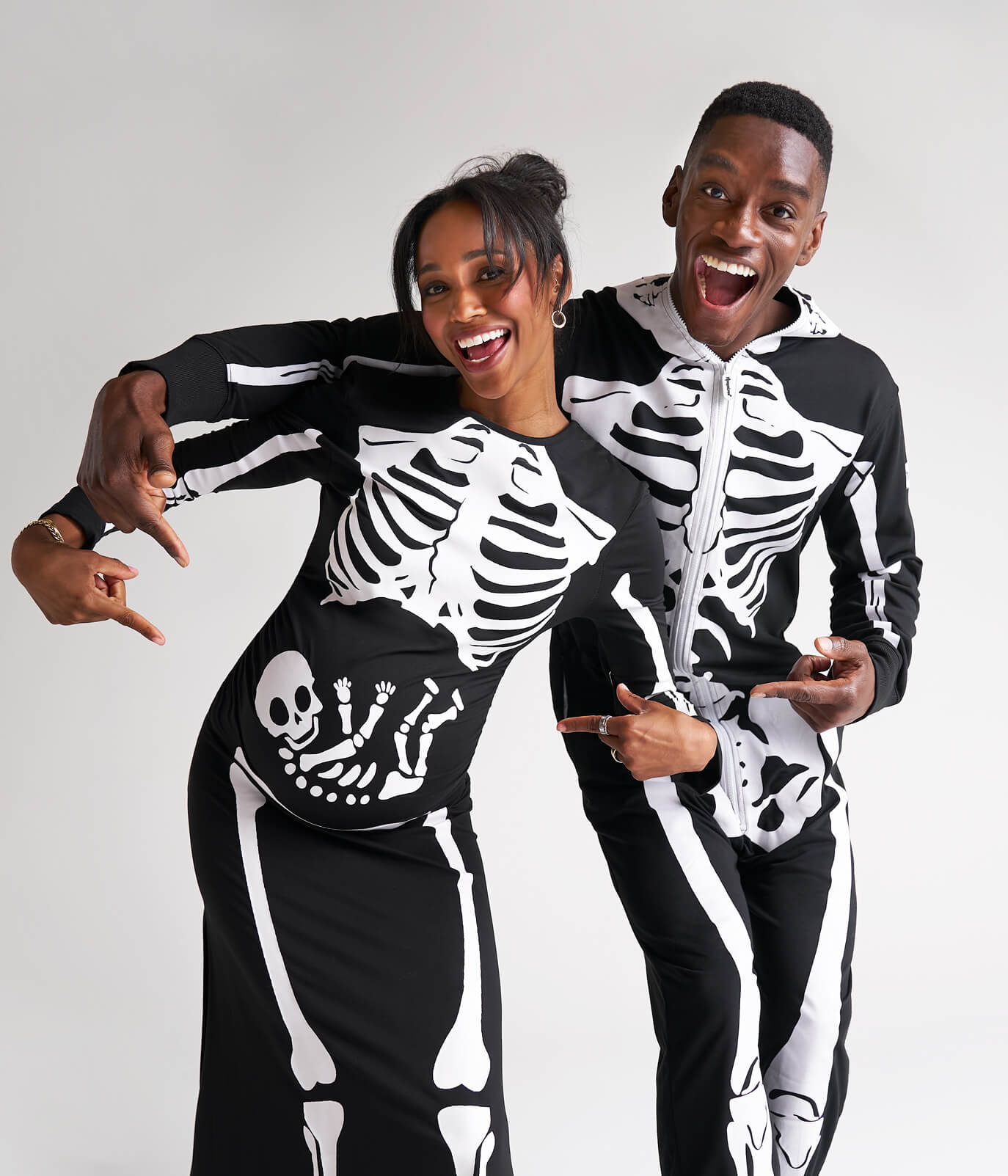 Maternity Skeleton Couples Costumes