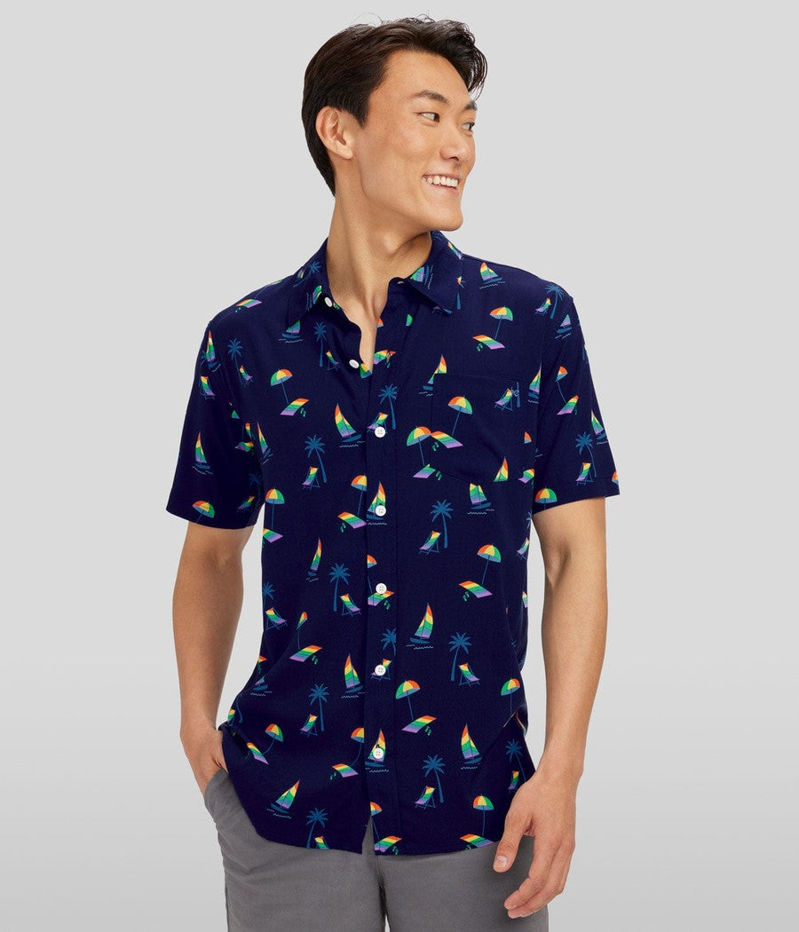 Pride button down outlet