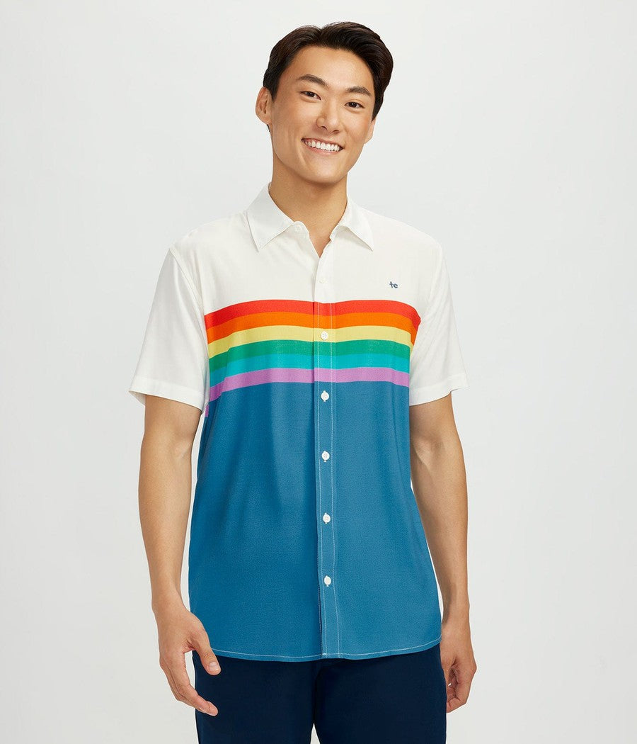 Rainbow Charm Button Down Shirt