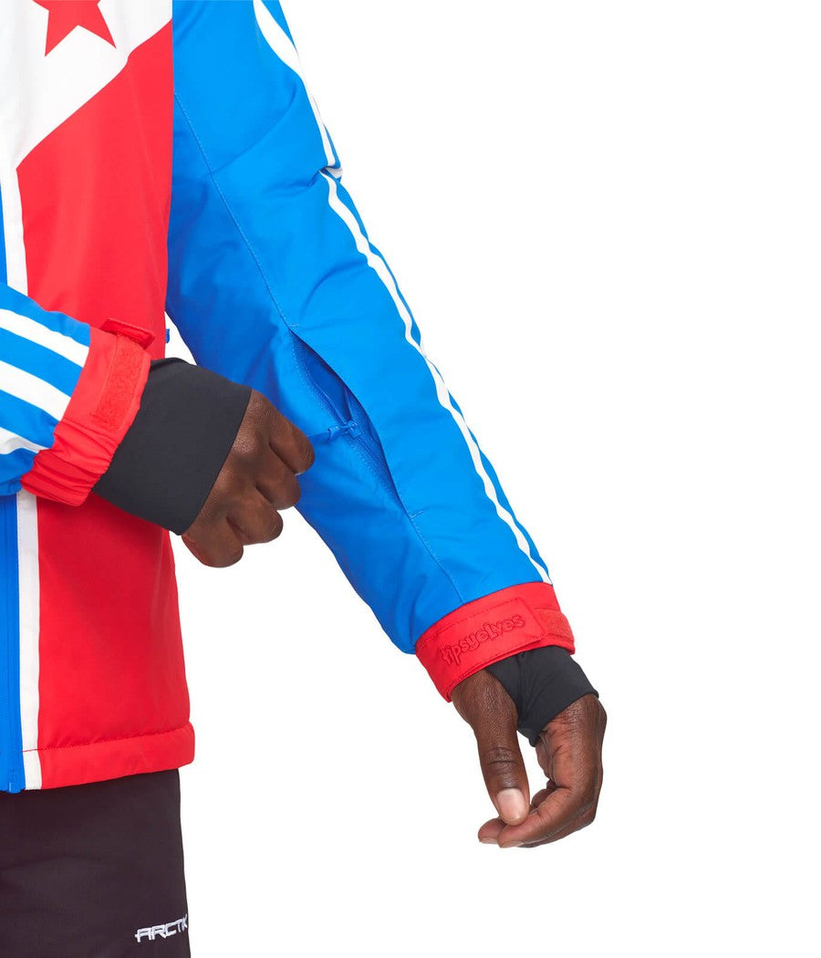 Rockets Red Shred Ski Jacket: Men's Winter Outfits | Tipsy Elves