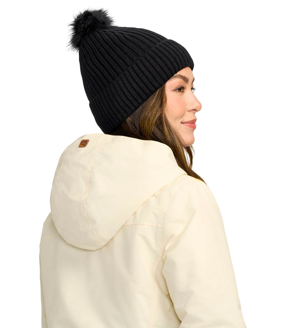 Women's Retro Rainbow Winter Jacket Image 7