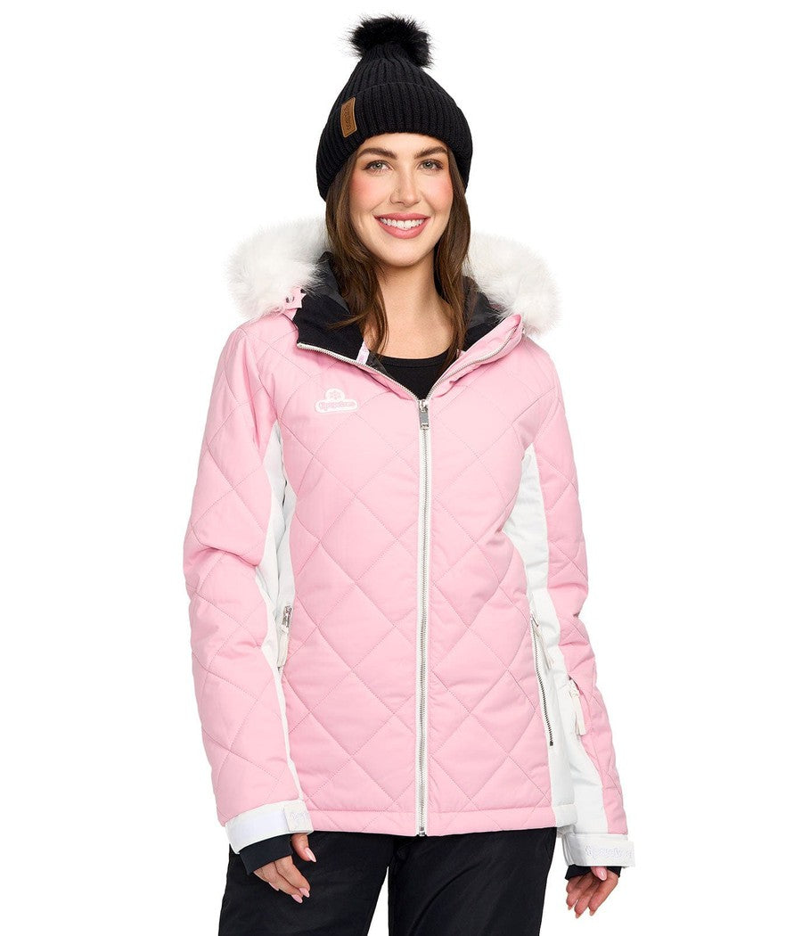 Women's Powder Pink Ski Jacket Primary Image