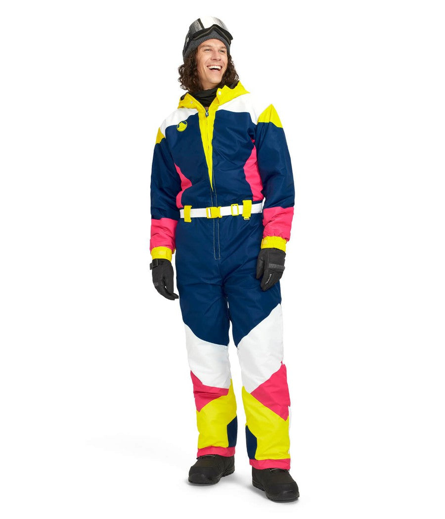 Men's Neon Knockout Ski Suit Primary Image