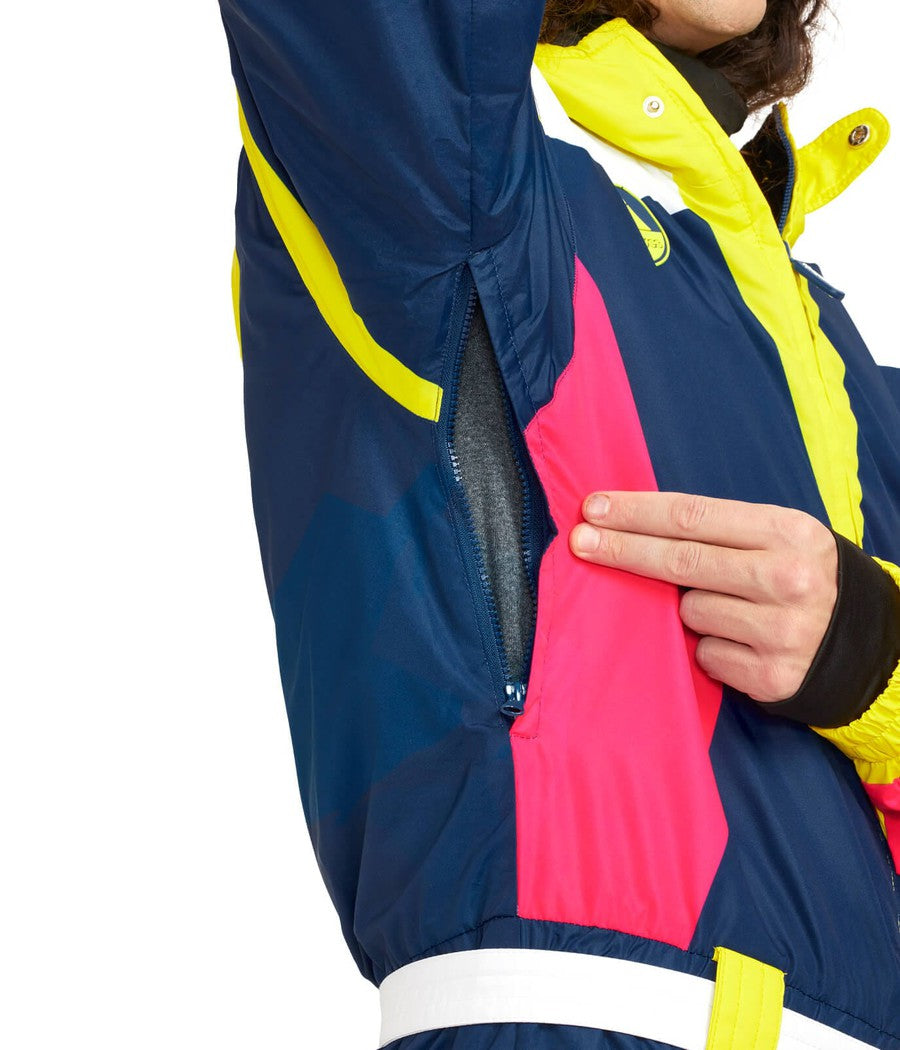 Men's Neon Knockout Ski Suit Image 3
