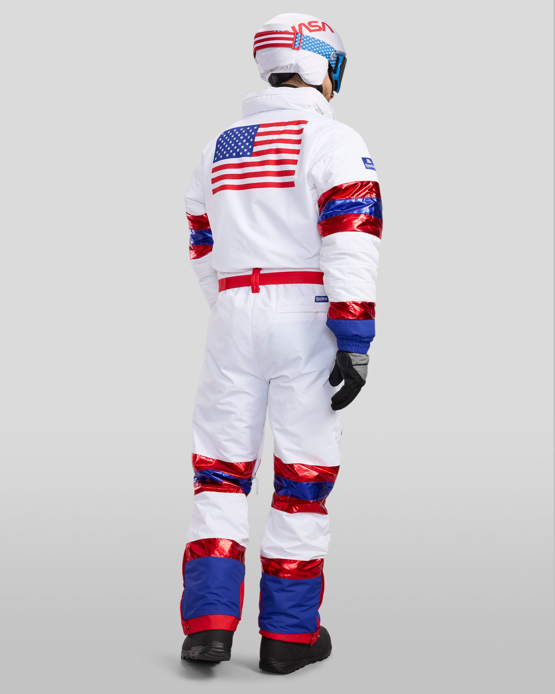 astronaut snowboard helmet Space Racer Ski Suit: Men's Ski Apparel