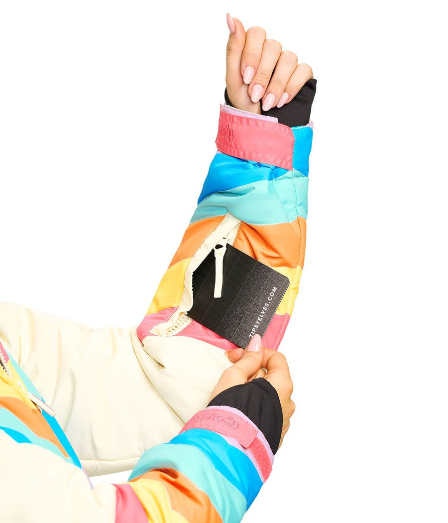 Women's Retro Rainbow Ski Suit