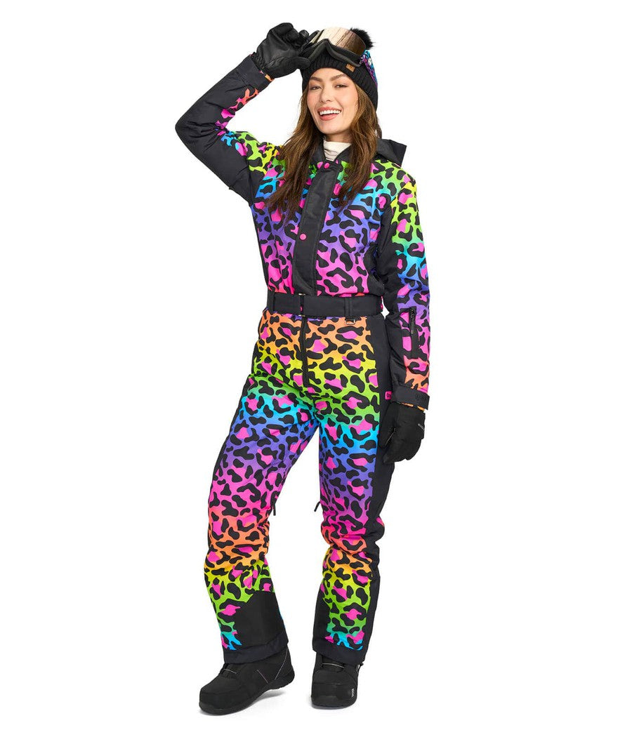 Women's 90's Leopard Ski Suit