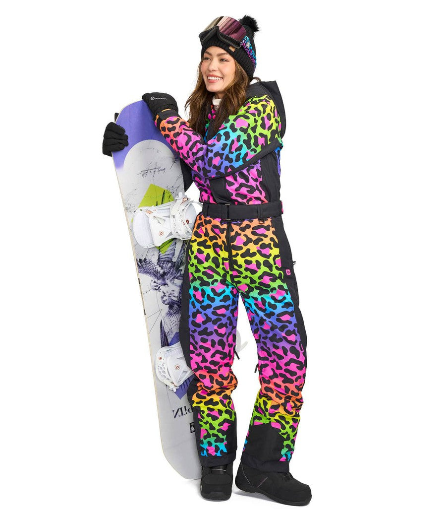 Women's 90's Leopard Ski Suit