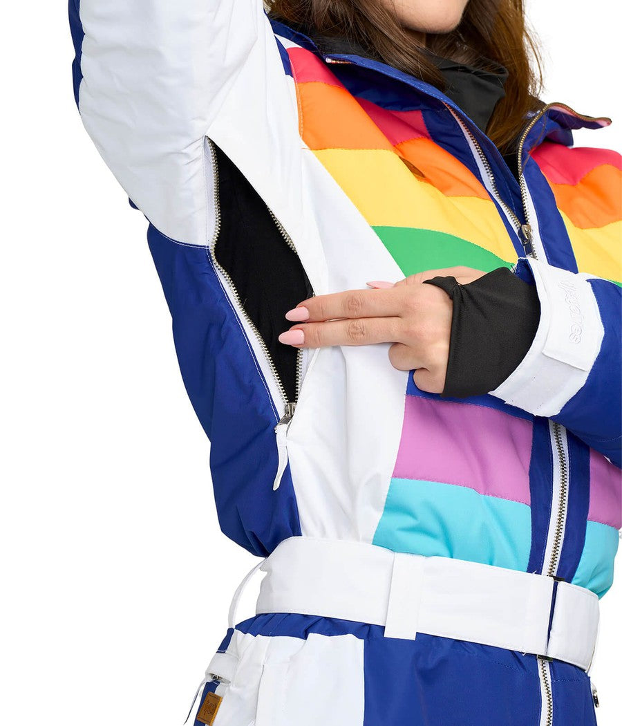 Women's Rainbow Runway Ski Suit