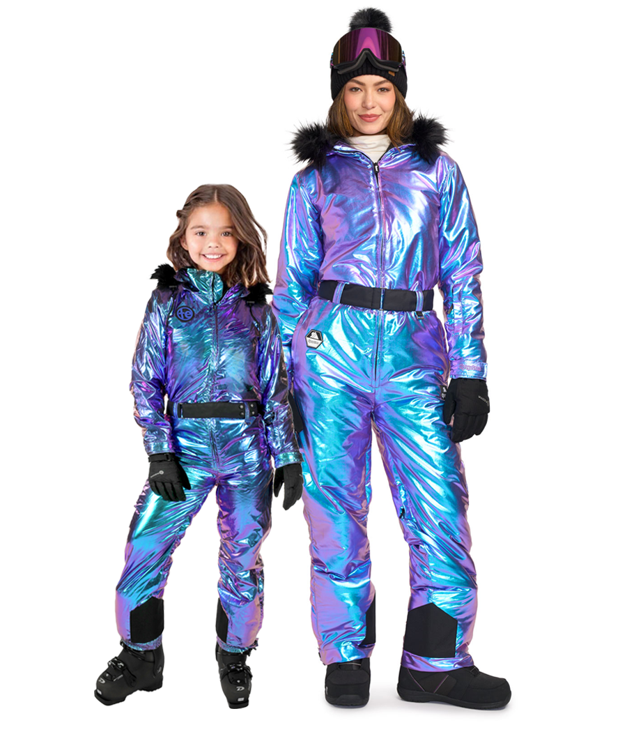 Matching Iridescent Iris Family Snow Suits | Tipsy Elves