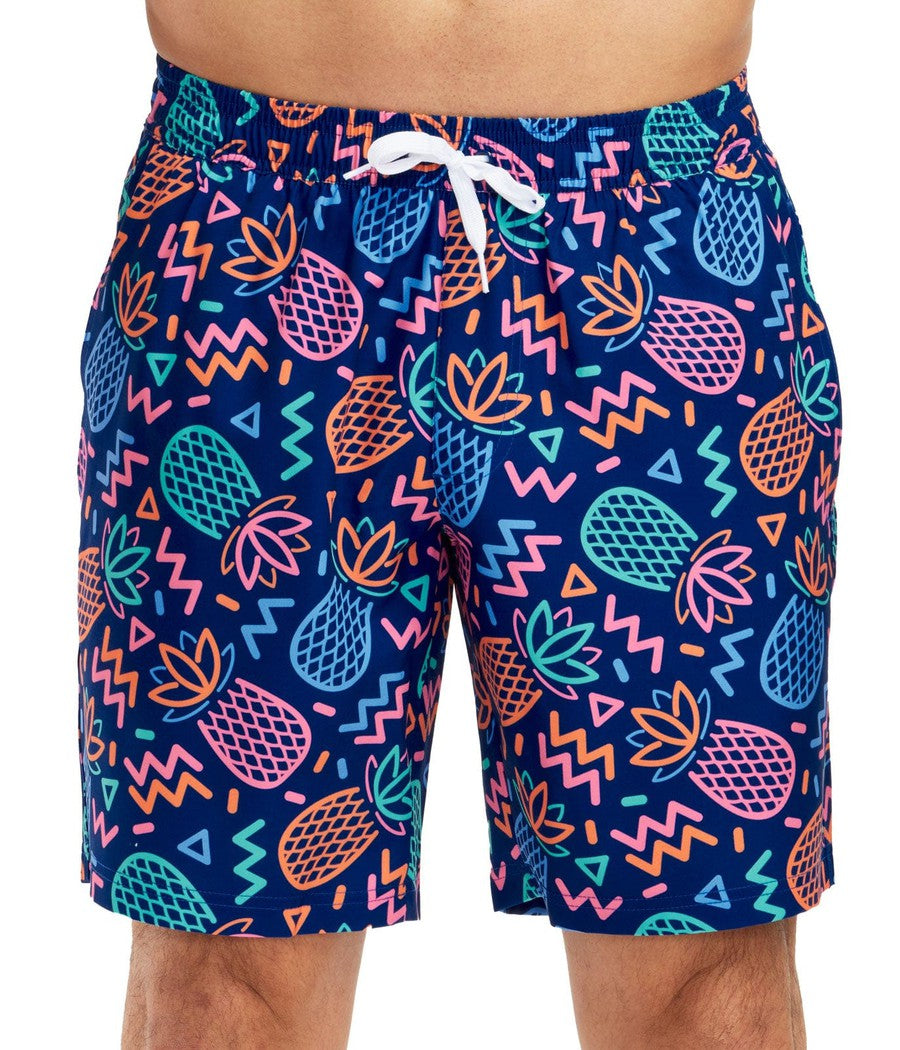 Party Pineapple Stretch Swim Trunks